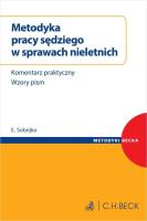 Metodyka pracy sędziego w sprawach nieletnich. Autor: Eugeniusz Sobejko. SmakLiter.pl Okładka książki Metodyka pracy sędziego w sprawach nieletnich