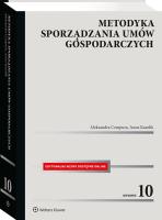 Metodyka sporządzania umów gospodarczych. Autor: Cempura Aleksandra, Kasolik Anna. SmakLiter.pl Okładka książki Metodyka sporządzania umów gospodarczych