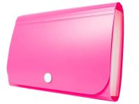 Mini organizer harmonijkowy PP zatrzask różowy. Wydawca: TETIS. SmakLiter.pl Opakowanie Mini organizer harmonijkowy PP zatrzask różowy