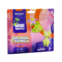 Opakowanie Mini Waffle 25el Smok Diplodok i Dżungla