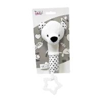 Opakowanie Miś czarno-biały z dźwiękiem 17cm