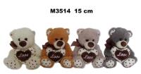 Opakowanie Miś z sercem 15cm MIX