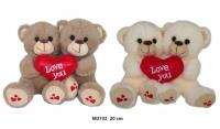 Opakowanie Miś z sercem para 20cm MIX