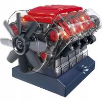 Model silnika V8. Wydawca: Dumel. SmakLiter.pl Opakowanie Model silnika V8