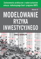 Modelowanie ryzyka inwestycyjnego. Autor: Krawczyk Tomasz. SmakLiter.pl Okładka książki Modelowanie ryzyka inwestycyjnego