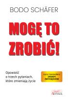 Mogę to zrobić!. Autor: Bodo Schafer. SmakLiter.pl Okładka książki Mogę to zrobić!