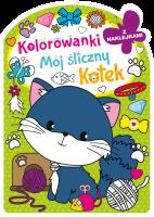 Mój śliczny kotek. Kolorowanka z wykrojnikiem. Autor: Opracowanie zbiorowe. SmakLiter.pl Okładka książki Mój śliczny kotek. Kolorowanka z wykrojnikiem