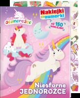 Okładka książki Moje Jednorożce. Naklejki na numerki cz. 2 Niesforne jednorożce