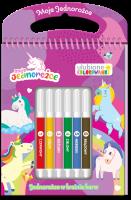 Okładka książki Moje jednorożce. Ulubione kolorowanki 2. Jednorożce w krainie barw