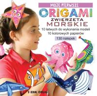Moje pierwsze origami. Zwierzęta morskie. Autor: Grabowska-Piątek Marcelina. SmakLiter.pl Okładka książki Moje pierwsze origami. Zwierzęta morskie