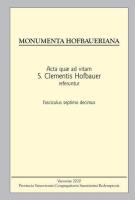 Monumenta Hofbaueriana Tom 17. Autor:   Praca zbiorowa. SmakLiter.pl Okładka książki Monumenta Hofbaueriana Tom 17