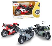 Motocykl metalowy z dźwiękiem. Wydawca: Trifox. SmakLiter.pl Opakowanie Motocykl metalowy z dźwiękiem