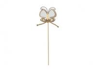 Opakowanie Motyl na piku drewniany 28cm