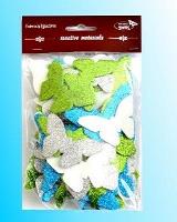 Opakowanie Motyle brokatowe 52szt