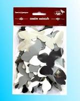 Opakowanie Motyle czarno-szaro-białe 52szt