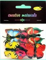 Opakowanie Motyle ozdobne 4-4,5cm 10szt MIX