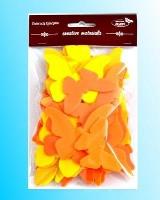 Opakowanie Motyle żółto-pomarańczowe 52szt