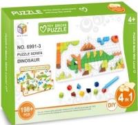 Opakowanie Mozaika 198 el. + 2 płytki - dinozaury
