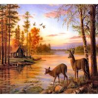 Opakowanie Mozaika diamentowa 5D - Jeleń 40x30cm