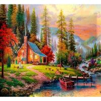 Opakowanie Mozaika diamentowa 5D - Jesień 40x30cm