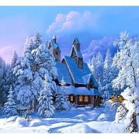 Opakowanie Mozaika diamentowa 5D - Zima 40x30cm