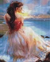 Opakowanie Mozaika diamentowa - Dziewczyna na brzegu 40x50cm