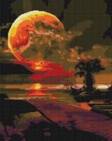 Opakowanie Mozaika diamentowa - Księżyc 40x50cm