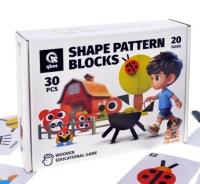 Opakowanie Mozaika drewniana kolorowa 30el