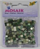 Opakowanie Mozaika kamyczki brokatowe 5x5mm zielony