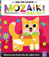 Okładka książki Mozaiki naklejki. Naklejam z pieskiem