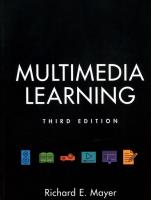 Okładka książki Multimedia Learning