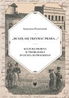 Muszę się trzymać prawa.... Autor: Westermark Katarzyna. SmakLiter.pl Okładka książki Muszę się trzymać prawa...