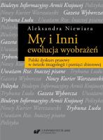 My i Inni - ewolucja wyobrażeń. Autor: Aleksandra Niewiara. SmakLiter.pl Okładka książki My i Inni - ewolucja wyobrażeń