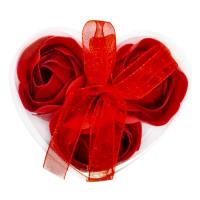 Opakowanie Mydlane róże czerwone 3szt