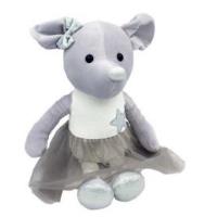 Opakowanie Myszka Lila srebrna 33cm