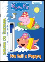 Okładka książki Na fali z Peppą. Zadania do ścierania