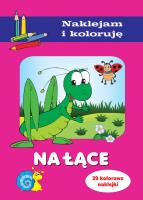 Na łące. Naklejam i koloruję. Autor: Małecki Aleksander. SmakLiter.pl Okładka książki Na łące. Naklejam i koloruję