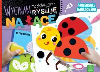 Okładka książki Na łące. Wycinanki edukacyjne. Wycinam, naklejam, rysuję