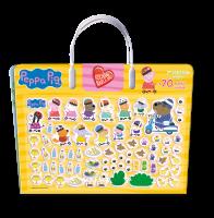 Okładka książki Na podwórku z Peppą. Kocham naklejać. Świnka Peppa