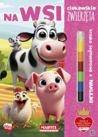 Na wsi. Ciekawskie zwierzęta. Autor: Katarzyna Salamon. SmakLiter.pl Okładka książki Na wsi. Ciekawskie zwierzęta