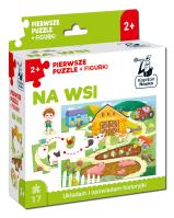 Na wsi. Pierwsze puzzle + figurki. Kapitan Nauka. Autor: Anna Zając, Patrycja Grześkowiak. SmakLiter.pl Okładka książki Na wsi. Pierwsze puzzle + figurki. Kapitan Nauka
