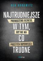 Najtrudniejsze w tym, co trudne. Autor: Horowitz Ben. SmakLiter.pl Okładka książki Najtrudniejsze w tym, co trudne