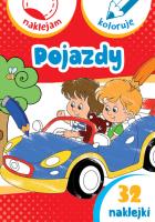 Naklejam i koloruję. Pojazdy. Autor: Małecki Aleksander. SmakLiter.pl Okładka książki Naklejam i koloruję. Pojazdy