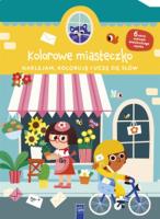 Naklejam, koloruję, uczę się słów. Autor:   Praca zbiorowa. SmakLiter.pl Okładka książki Naklejam, koloruję, uczę się słów