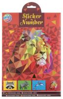 Naklejanie po numerach A4 Lew. Wydawca: ANTELLA. SmakLiter.pl Opakowanie Naklejanie po numerach A4 Lew