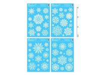 Opakowanie Naklejka bożonarodzeniowa brokat 20x30cm MIX