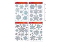 Opakowanie Naklejka bożonarodzeniowa brokat 30x42cm MIX