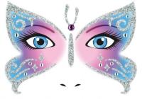 Opakowanie Naklejka Face Art Motyl
