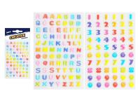 Opakowanie Naklejka litery + cyfry 80x120mm MIX