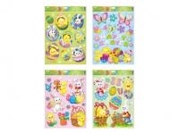 Opakowanie Naklejka ozdobna na okno Wielkanoc 30x42cm MIX